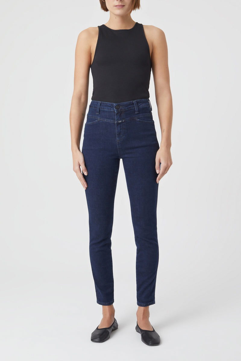 Jeans Skinny Pusher - Dark Blue - Femme
