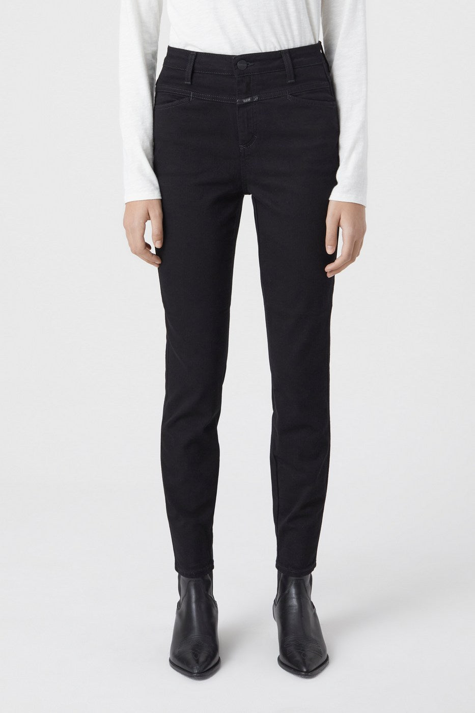 Skinny Pusher Jeans - Black - Women