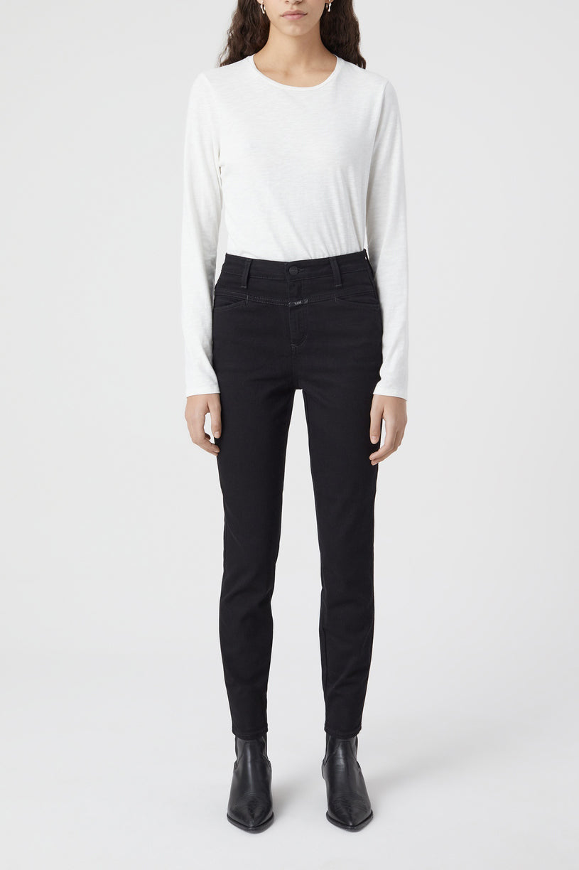 Skinny Pusher Jeans - Black - Women
