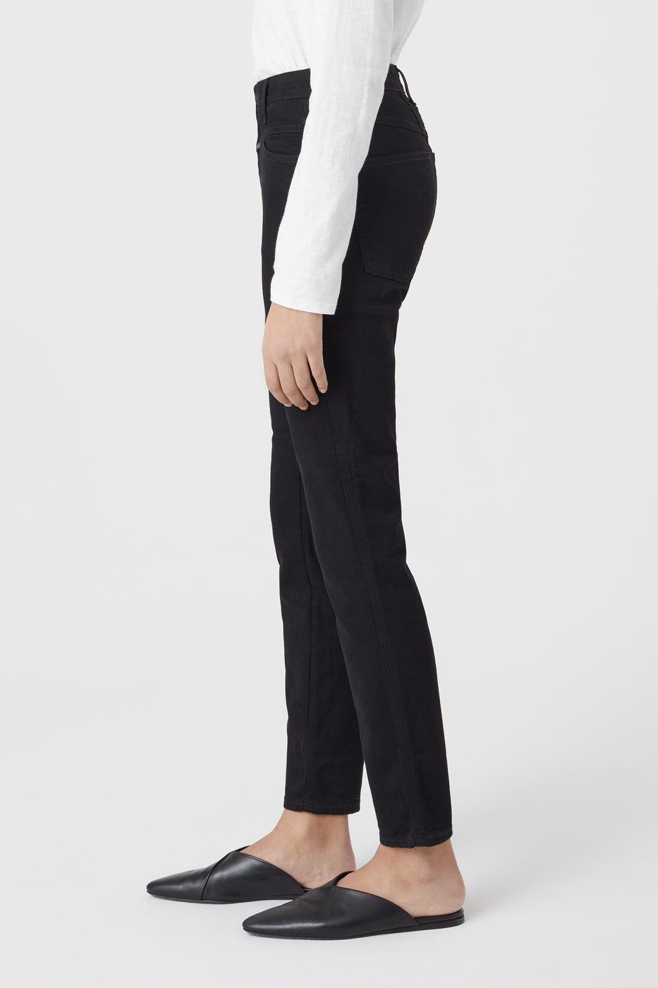 Skinny Pusher Jeans - Black - Women