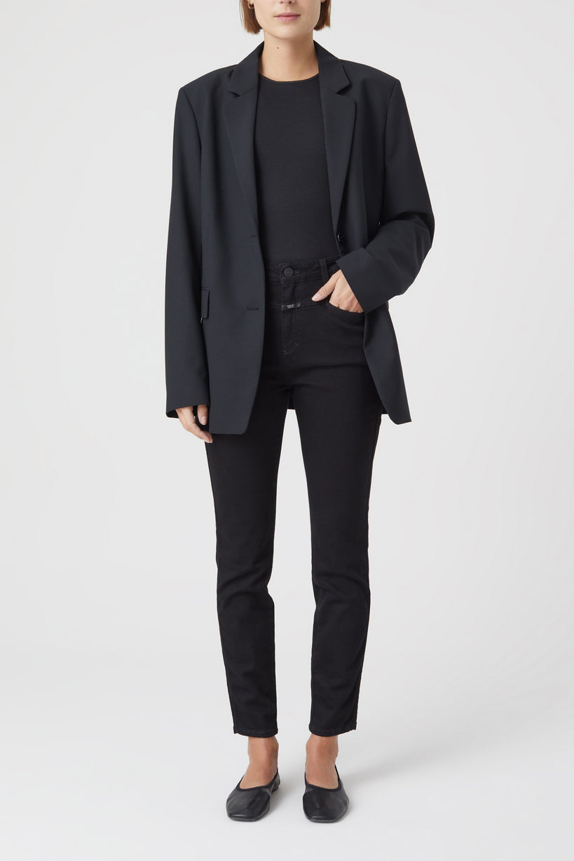 Skinny Pusher Jeans - Black - Women