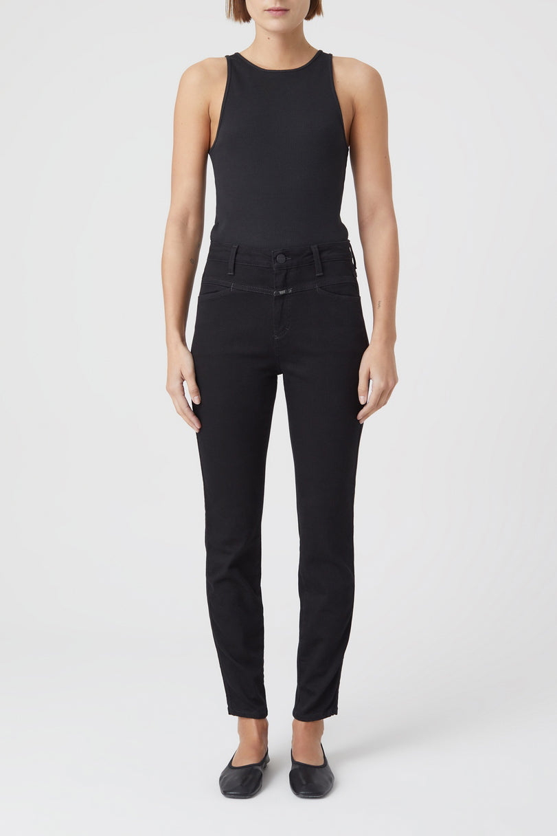 Skinny Pusher Jeans - Black - Women