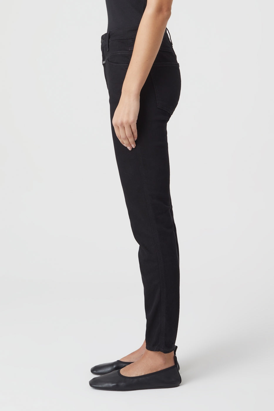 Skinny Pusher Jeans - Black - Women