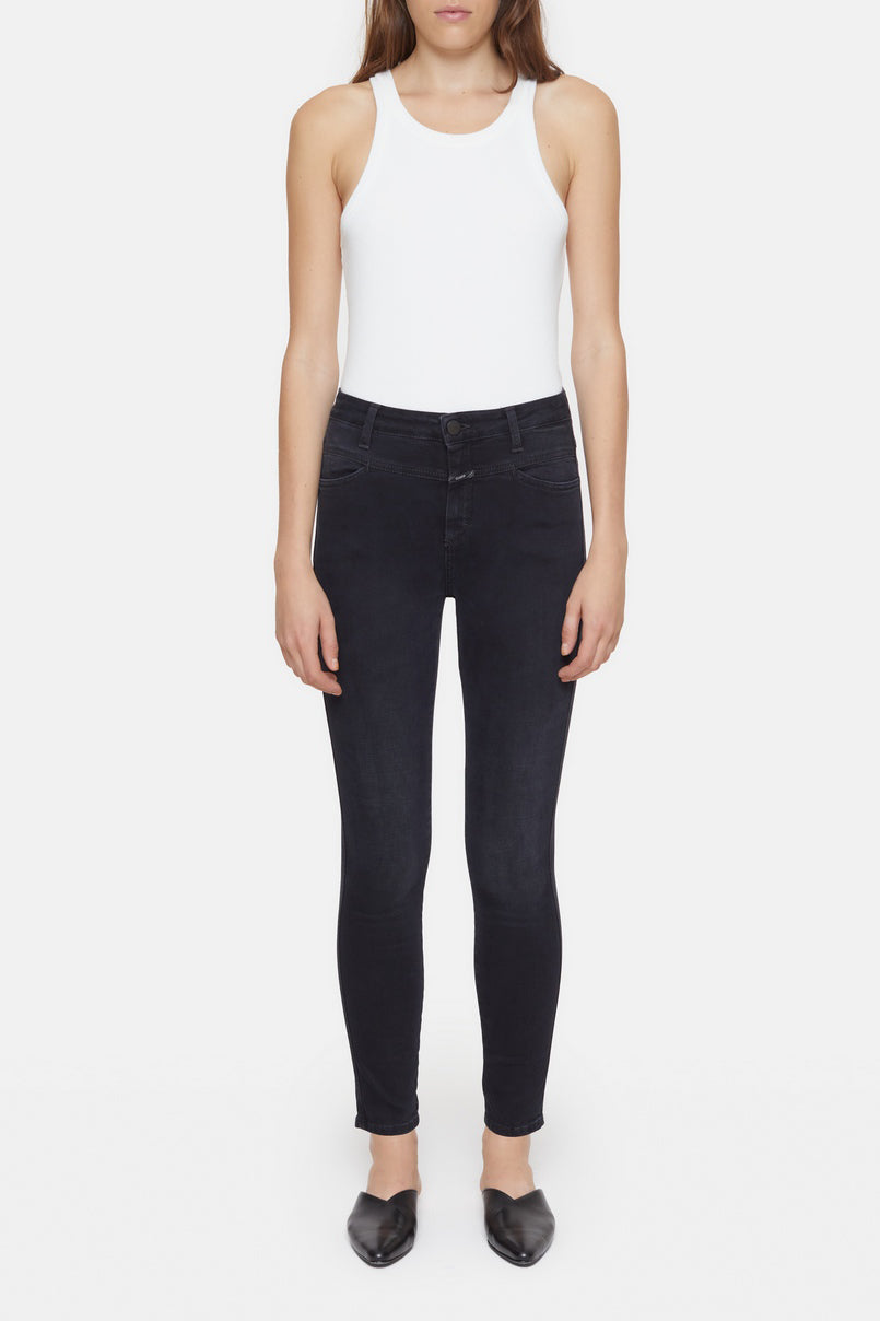 Vaquero Skinny Pusher - Dark Grey - Mujer