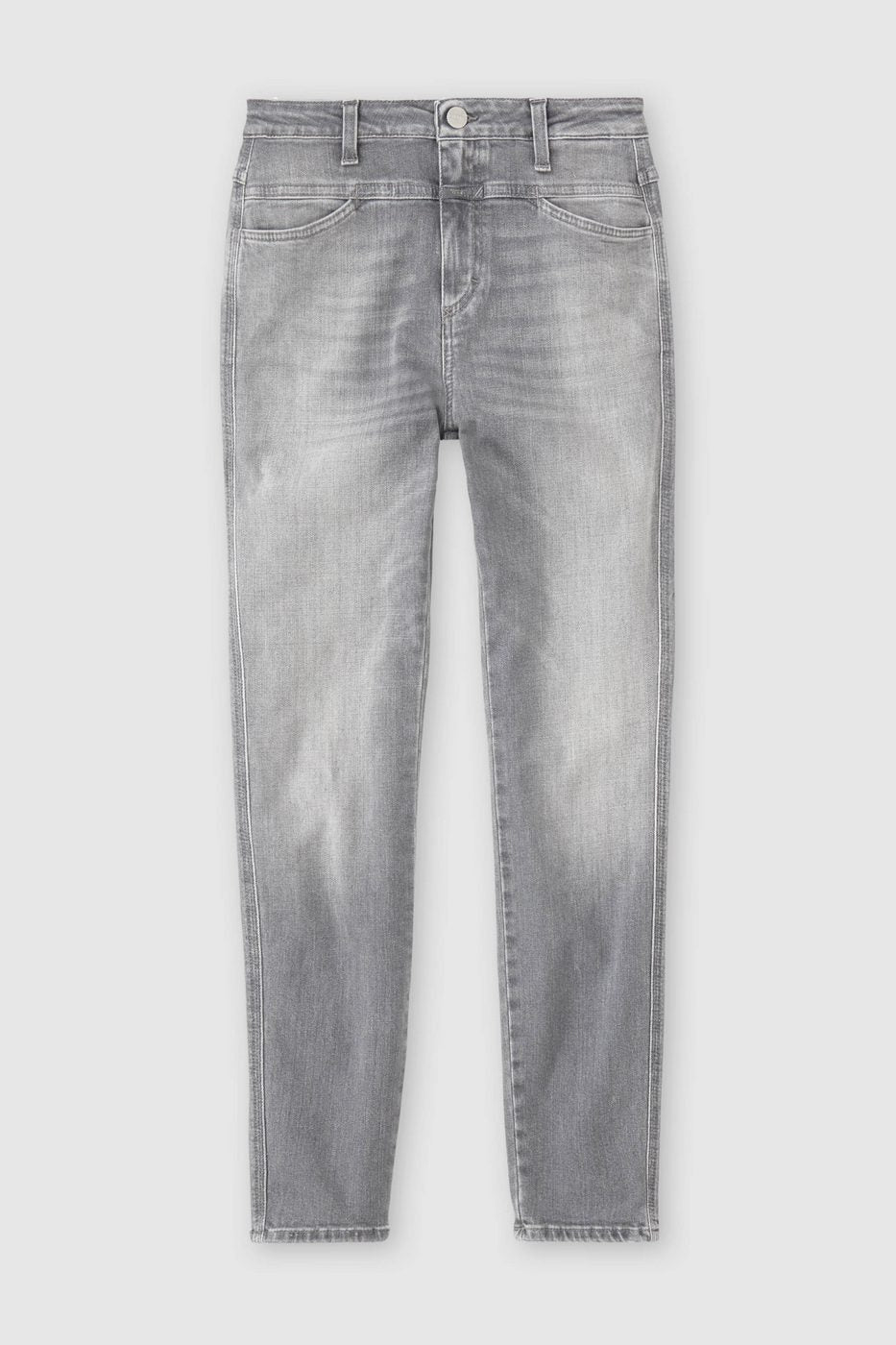 Vaquero Skinny Pusher - Mid Grey - Mujer