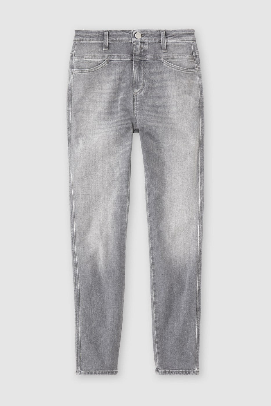 Vaquero Skinny Pusher - Mid Grey - Mujer