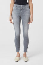 Vaquero Skinny Pusher - Mid Grey - Mujer