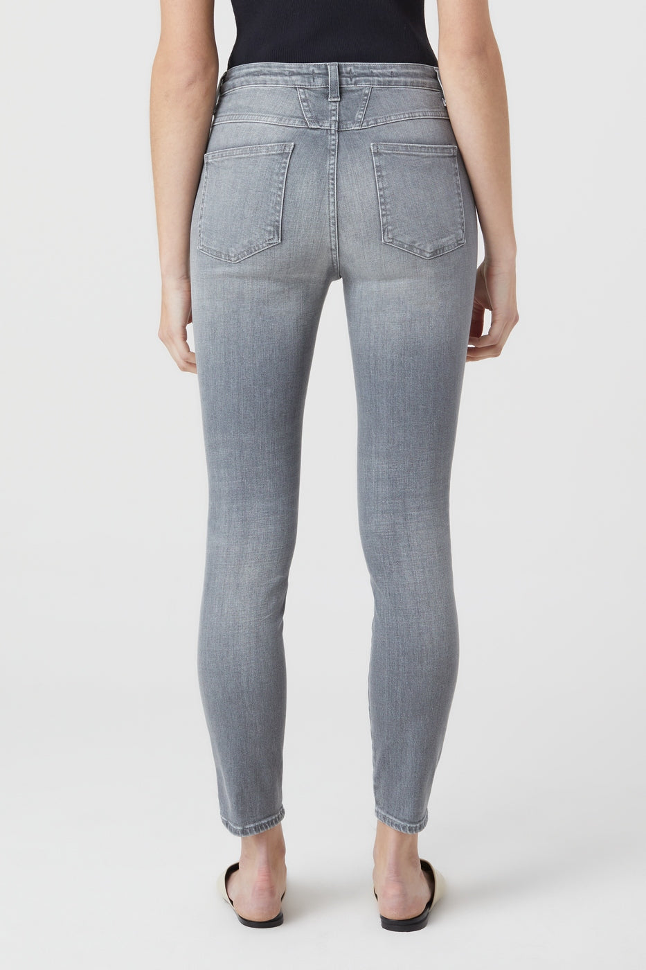 Vaquero Skinny Pusher - Mid Grey - Mujer