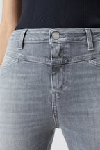 Vaquero Skinny Pusher - Mid Grey - Mujer