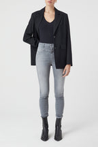 Vaquero Skinny Pusher - Mid Grey - Mujer