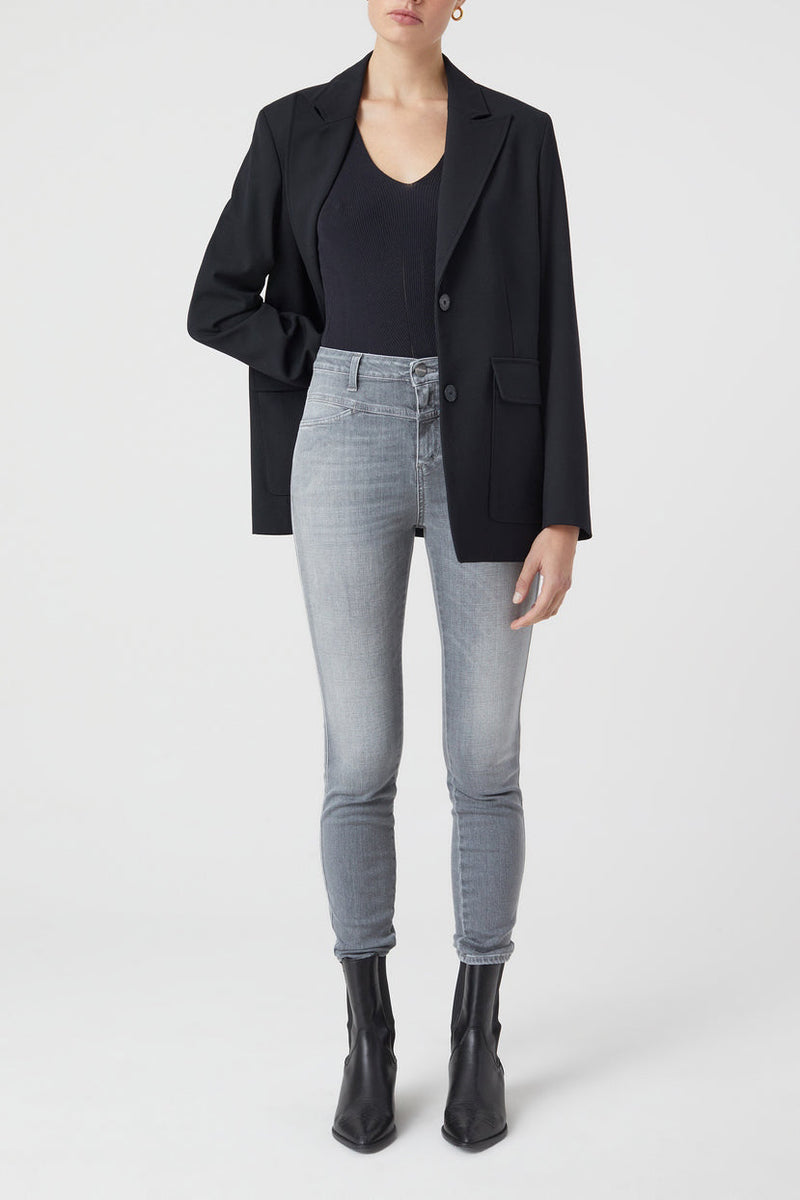 Jeans Skinny Pusher - Mid Grey - Femme