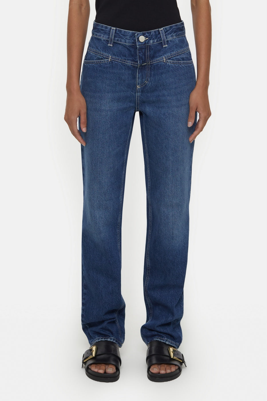 Straight-X Jeans - Dark Blue - Women