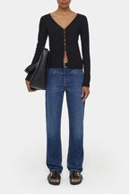 Straight-X Jeans - Dark Blue - Women