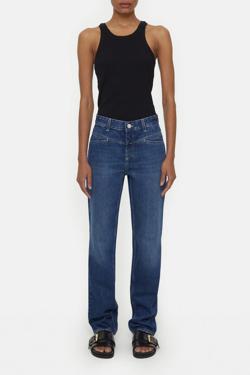 Jeans Straight-X - Dark Blue - Femme