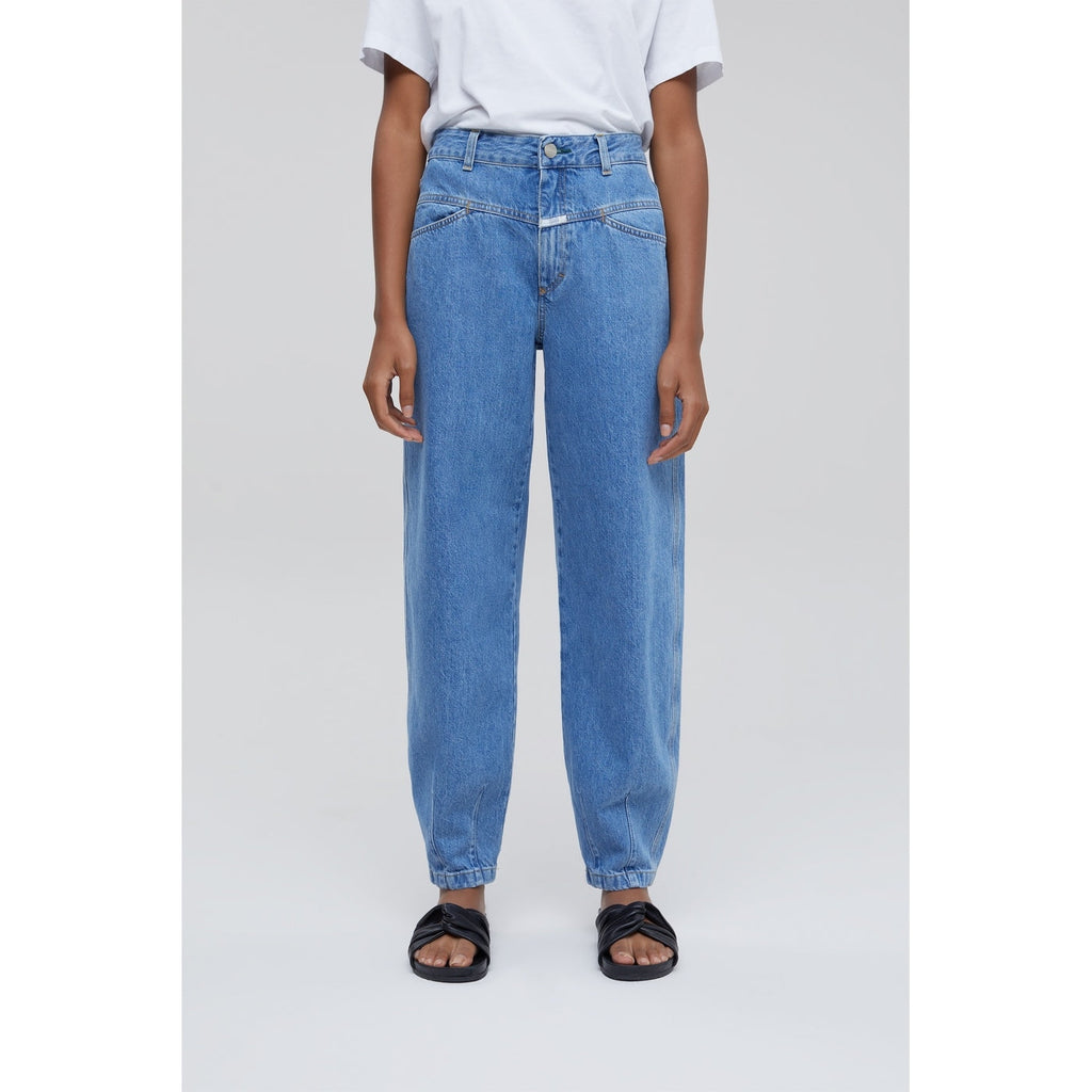 Vaquero Pedal Jeanie - Azul Medio - Mujer