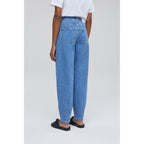 Vaquero Pedal Jeanie - Azul Medio - Mujer
