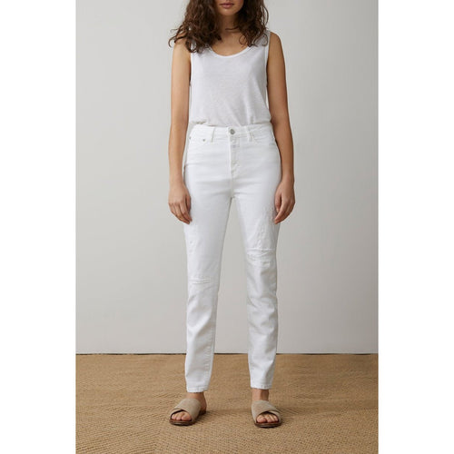 Jean Closed Baker High - Blanc - Femme