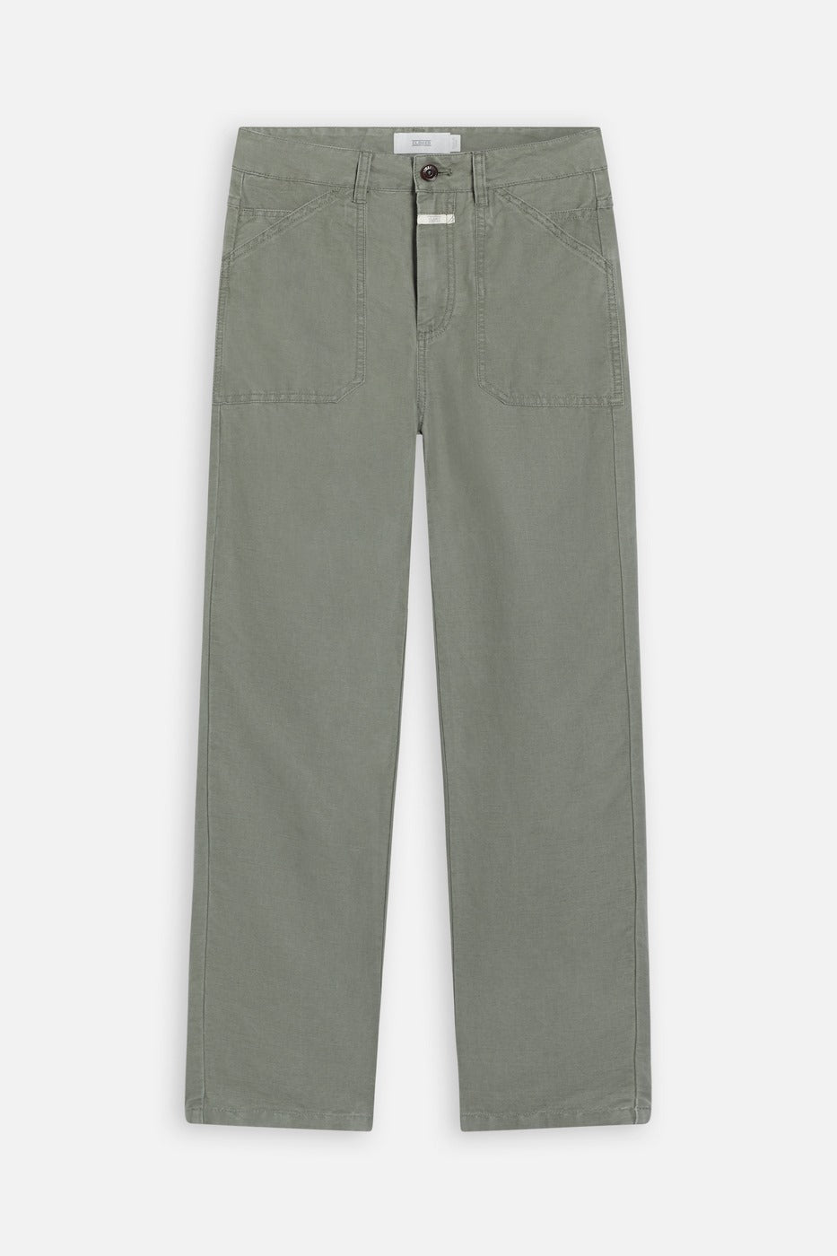 Pantalon Relaxed En Lin - Vert - Femme