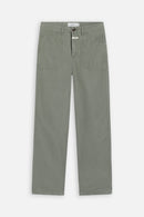 Pantalon Relaxed En Lin - Vert - Femme