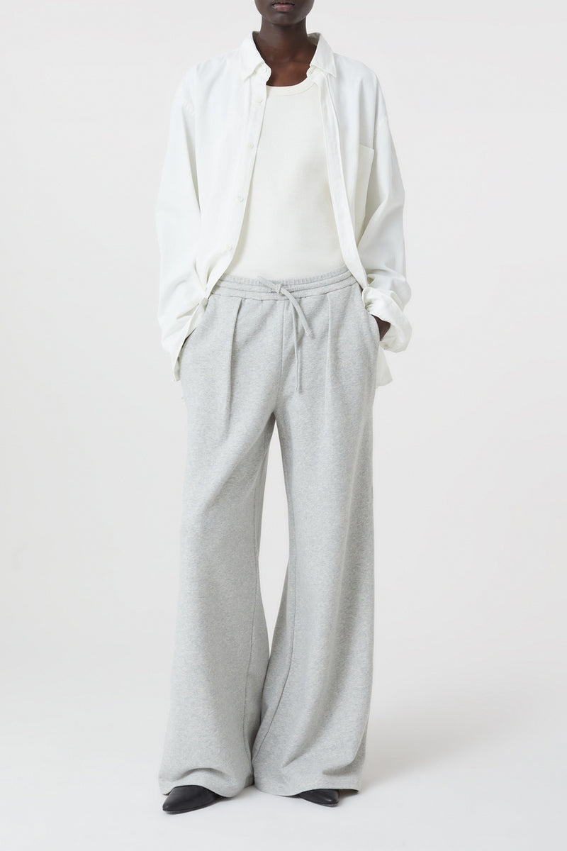 Pantalon Faris - Light Grey Melange - Femme
