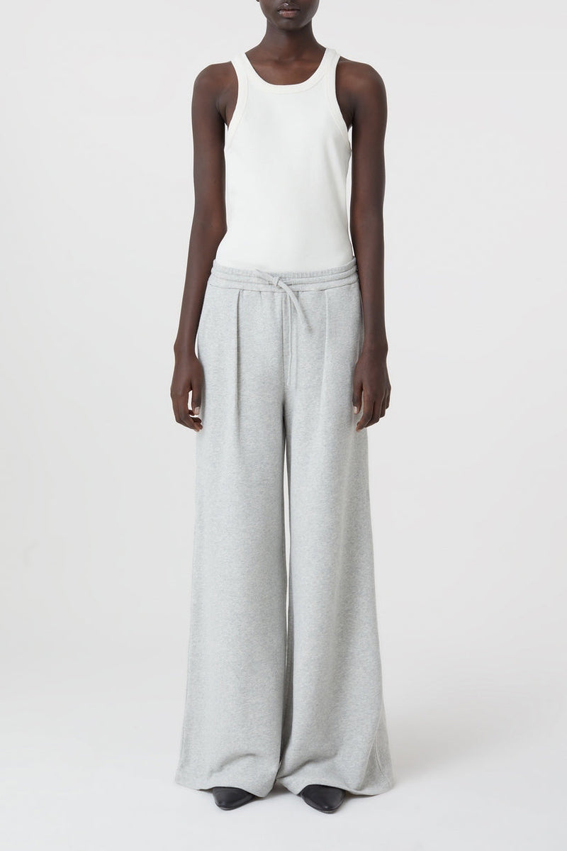 Pantalon Faris - Light Grey Melange - Femme