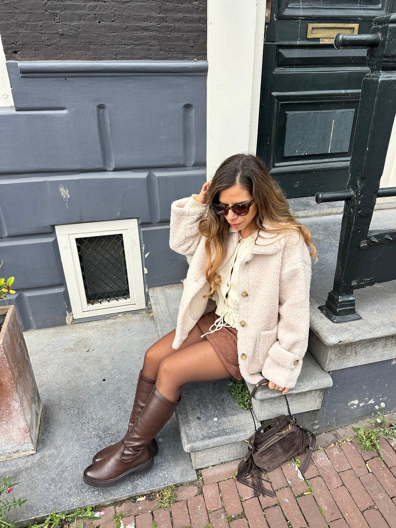 Veste Moumoute Écrue Juliette