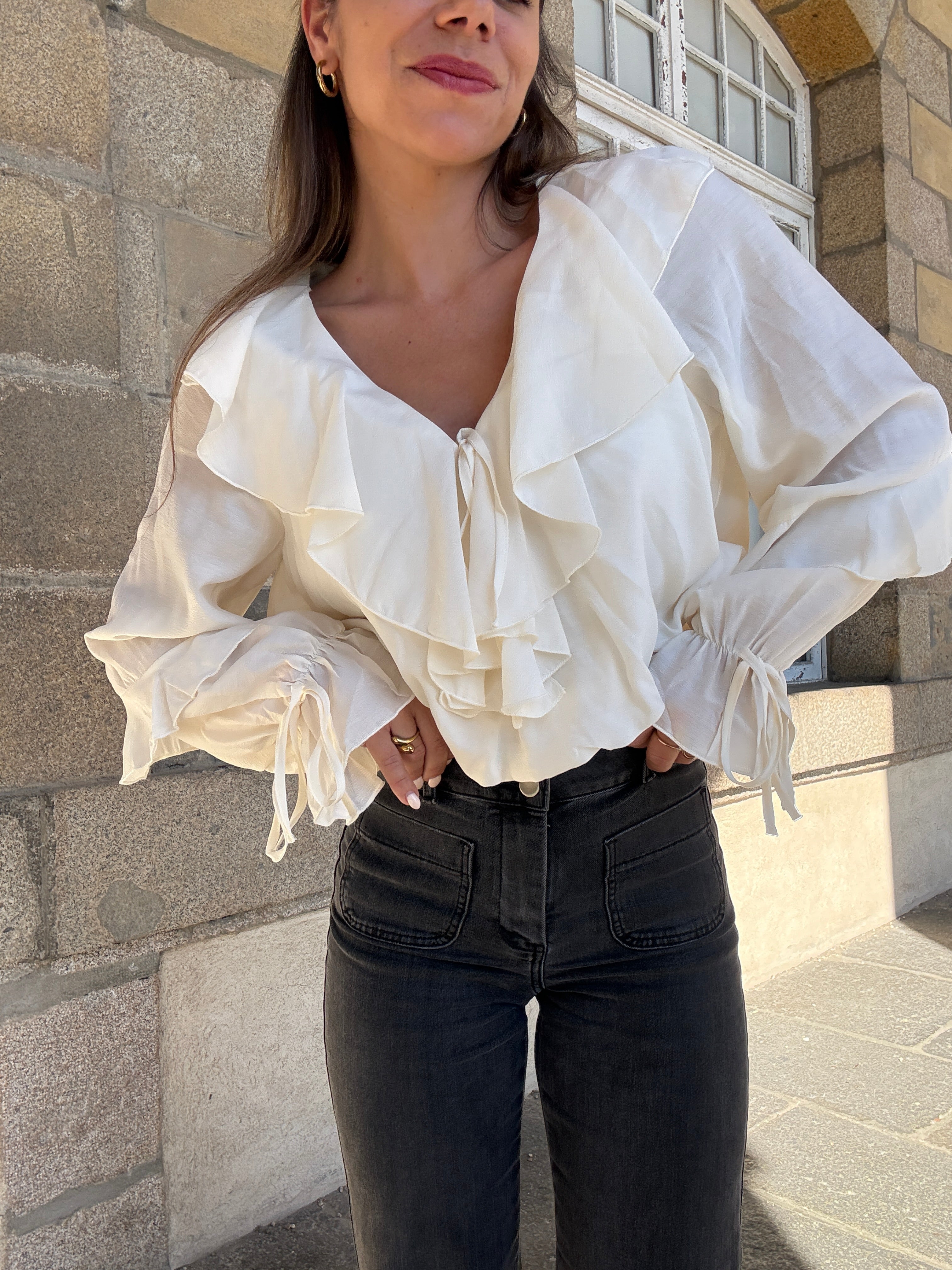 Blusa Iris Crudo