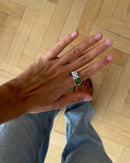Efímero Plateado Ring