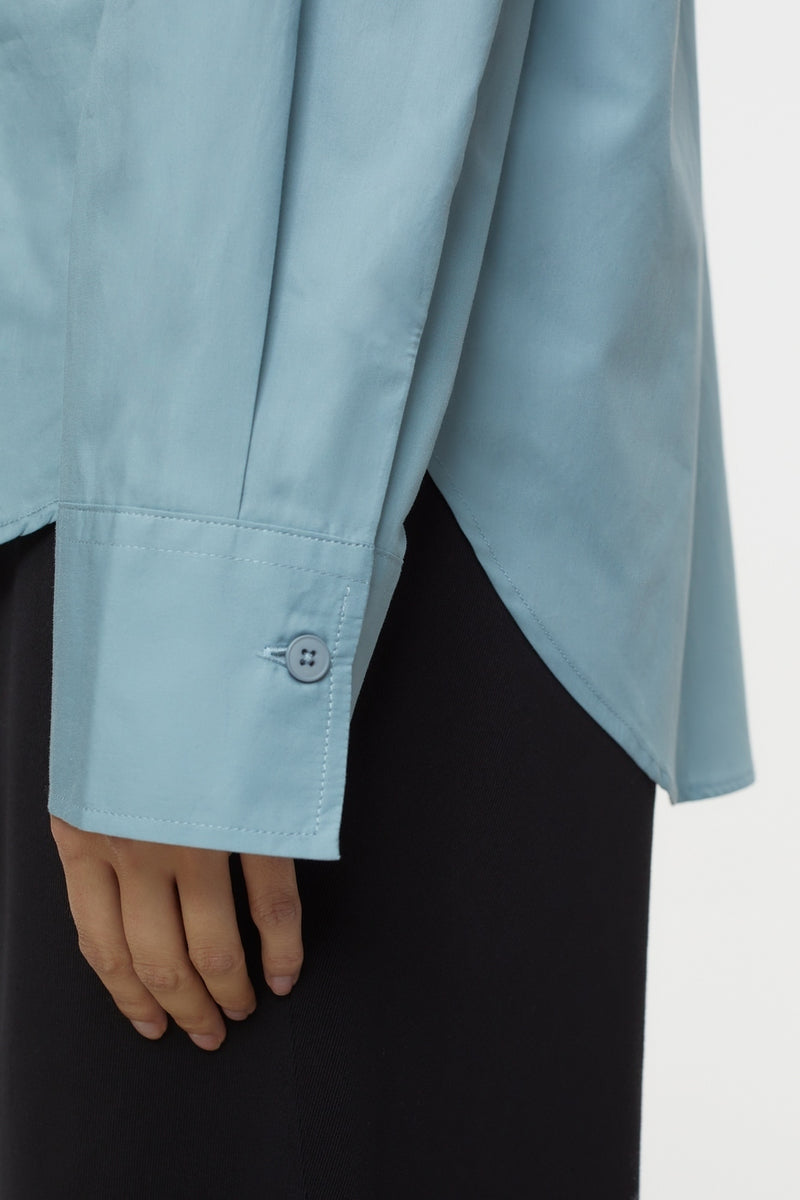 Straight Cut Shirt - Blue Water - Women's