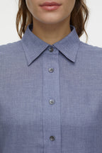 Camisa de Corte Recto - Dark Night - Mujer