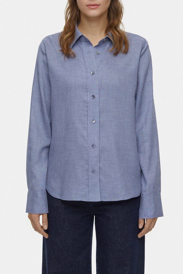 Camisa de Corte Recto - Dark Night - Mujer