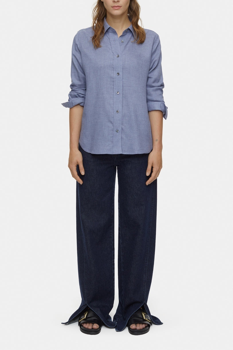 Camisa de Corte Recto - Dark Night - Mujer
