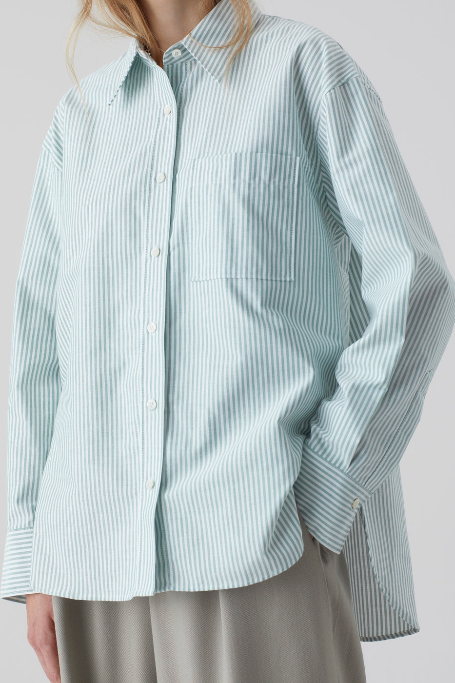 Camisa Oversize - Green Patina - Mujer