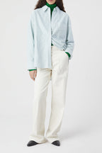 Camisa Oversize - Green Patina - Mujer