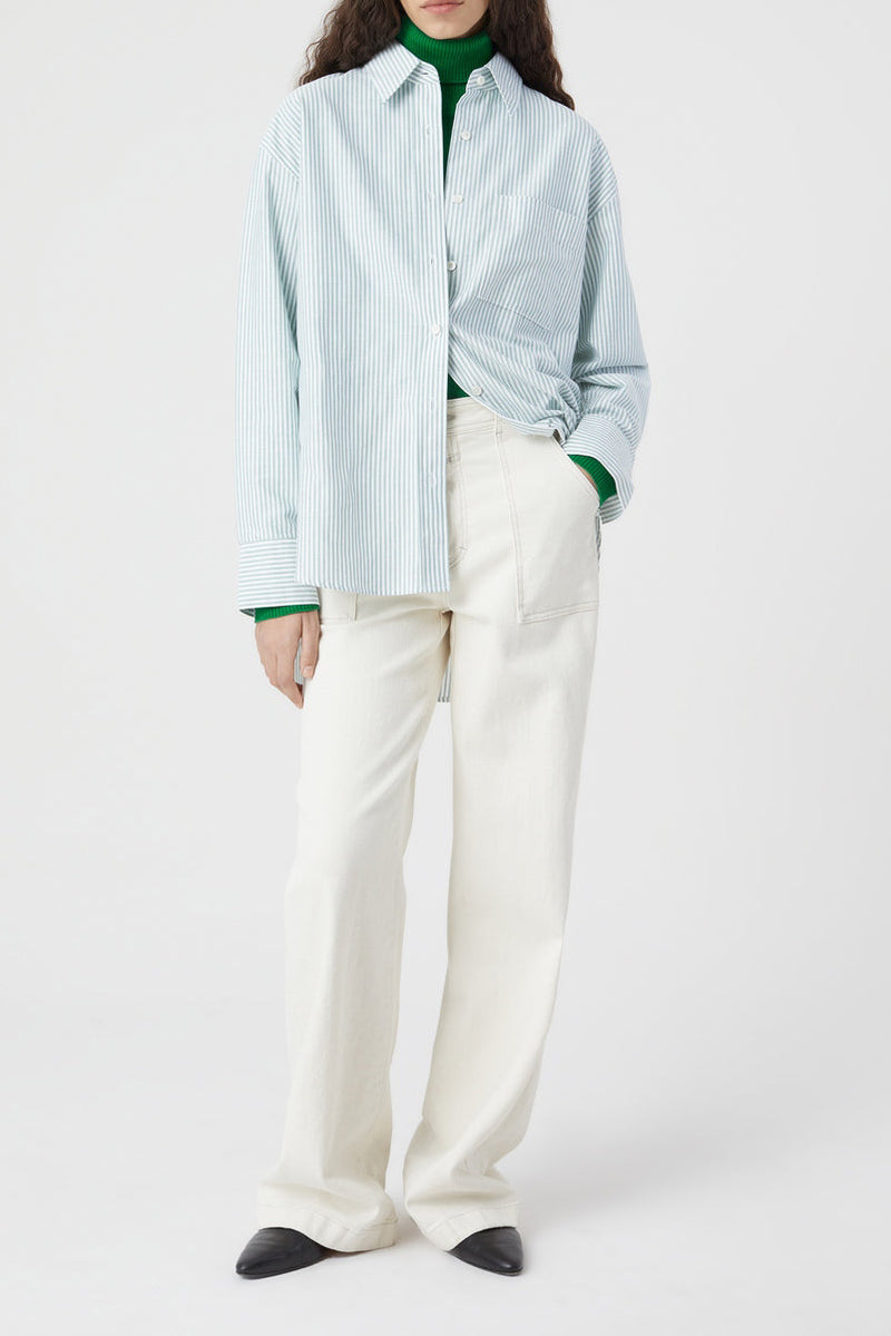 Chemise Surdimensionnée - Green Patina - Femme