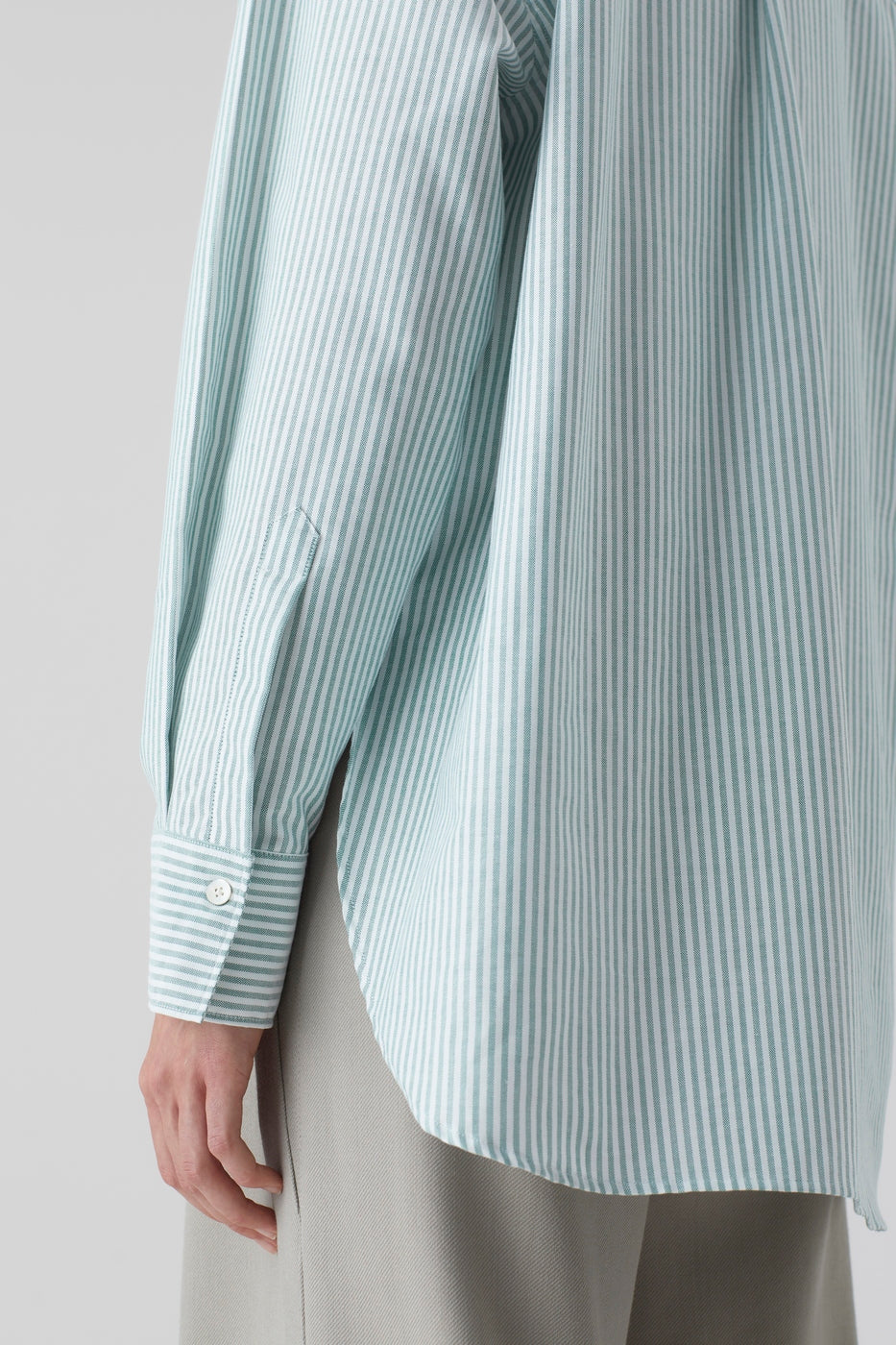 Camisa Oversize - Green Patina - Mujer