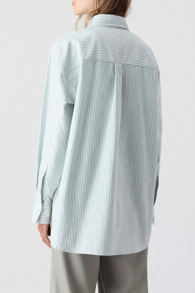 Camisa Oversize - Green Patina - Mujer