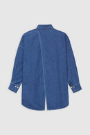 Chemise Dos Ouvert - Dark Blue - Femme