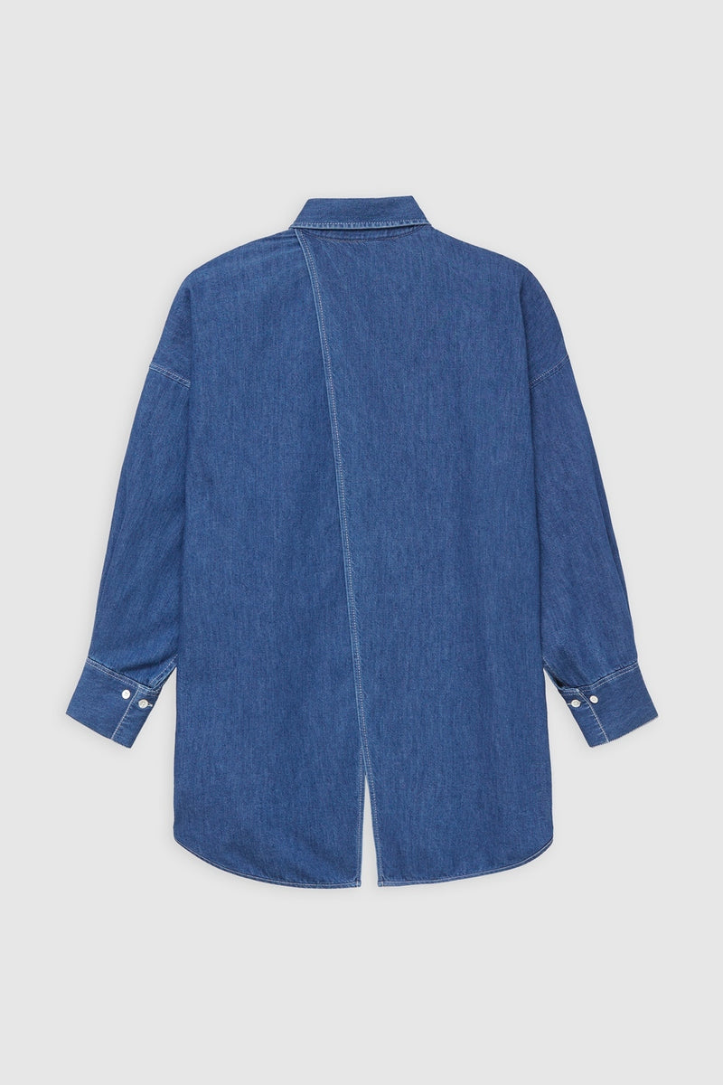 Chemise Dos Ouvert - Dark Blue - Femme