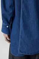 Chemise Dos Ouvert - Dark Blue - Femme