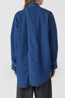 Chemise Dos Ouvert - Dark Blue - Femme