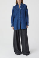 Chemise Dos Ouvert - Dark Blue - Femme