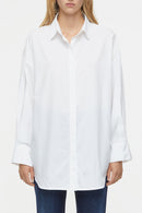 Open Back Shirt - White - Women's