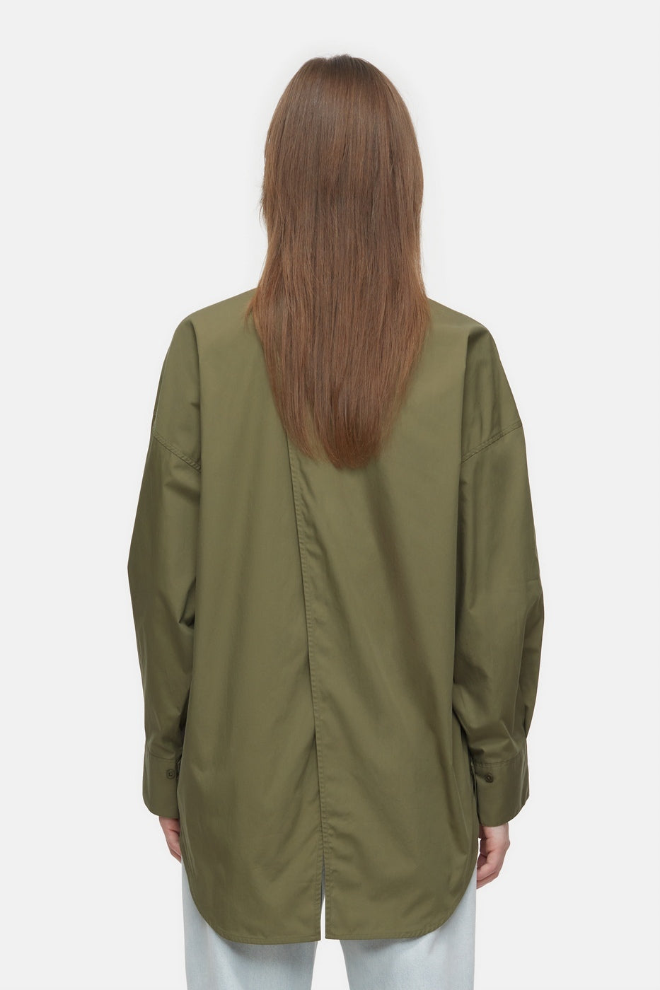 Camisa Espalda Abierta - Industrial Green - Mujer