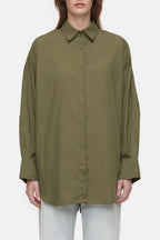 Camisa Espalda Abierta - Industrial Green - Mujer