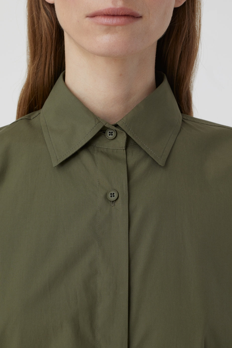 Camisa Espalda Abierta - Industrial Green - Mujer