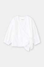 Wrap Top - White - Women