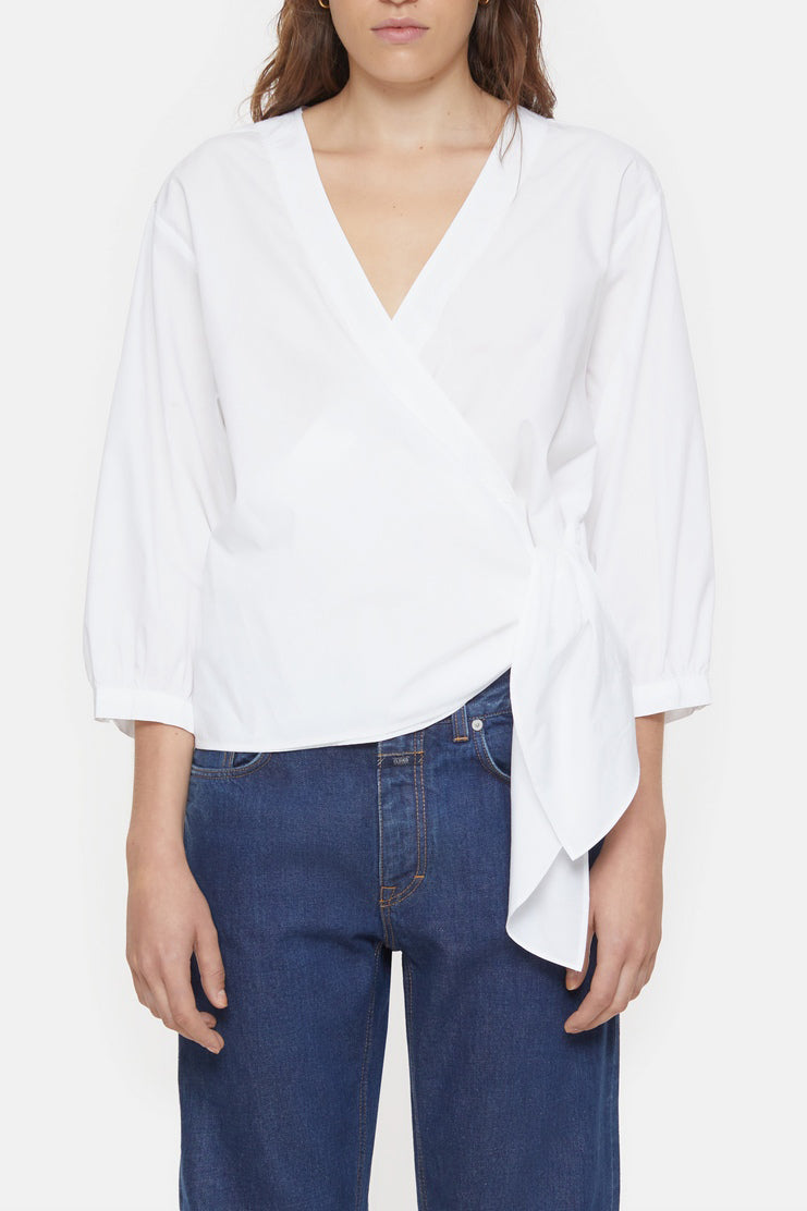 Wrap Top - White - Women