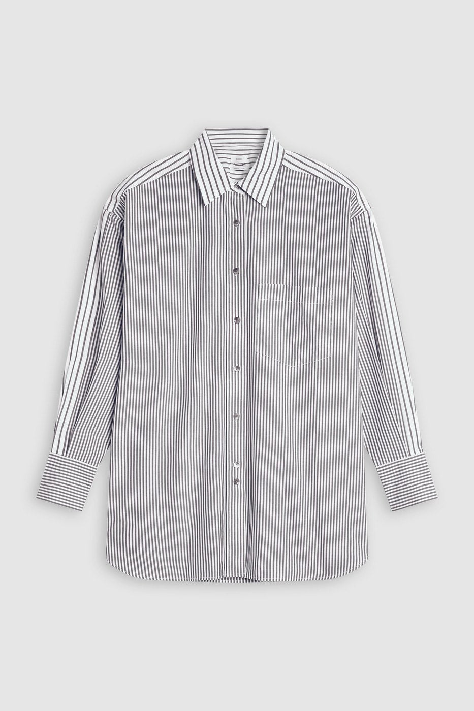 Chemise À Manche Longues Avec Poches Poitrine - Charcoal - Femme