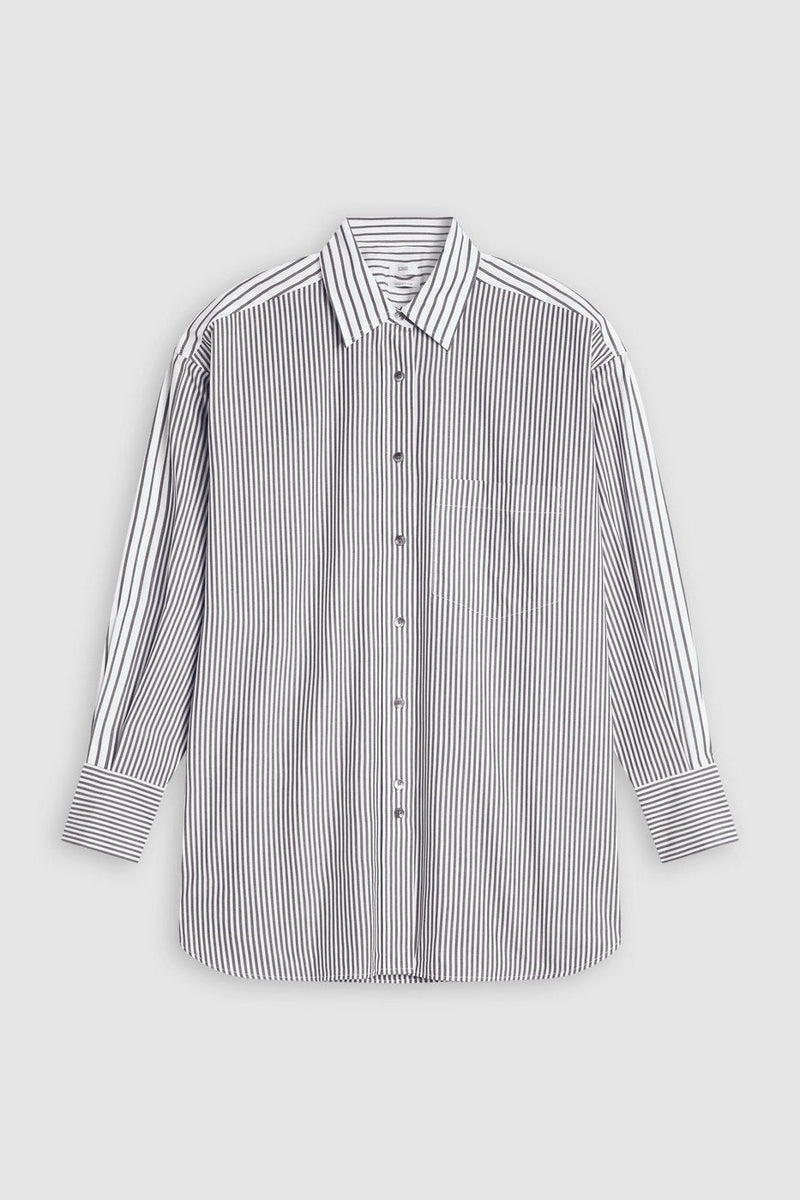 Chemise À Manche Longues Avec Poches Poitrine - Charcoal - Femme